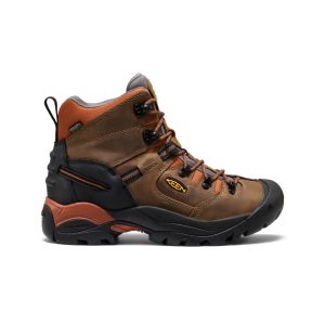 Men's Pittsburgh Energy 6" Waterproof Boot (Soft Toe) Cascade Brown/Black