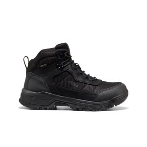 Men's Skokie Waterproof Work Boot (Soft Toe) Black/Black