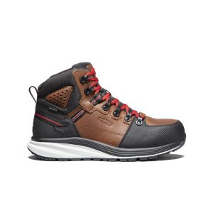 Men's Red Hook Waterproof Boot (Carbon Toe) Tobacco/Black