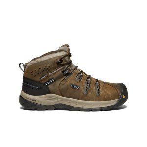 Men's Flint II Waterproof Boot (Steel Toe) Cascade Brown/Orion Blue