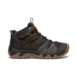 Men's Headout Waterproof Hiking Boot Black Olive/Fossil Orange