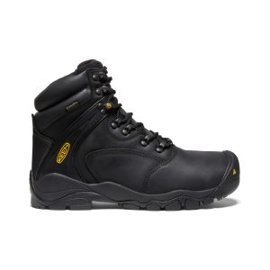 Men's Louisville 6" Waterproof Boot (Steel Toe) Black