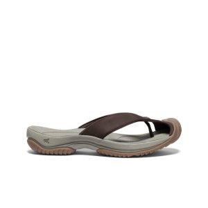 Men's Waimea Leather Flip-Flop Java/Plaza Taupe