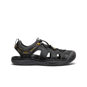 Men's SOLR Sandal Black/Gold