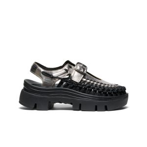 All Gender UNEEK PLT Mary Jane Sneaker Silver/Black