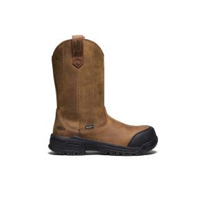Women's Evanston Pull-On Waterproof Boot (Carbon Toe) Bison/Black