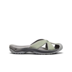 Women's Bali Leather Slide Sandal Lily Pad/Steel Grey