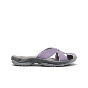 Women's Bali Leather Slide Sandal Purple Haze/Steel Grey