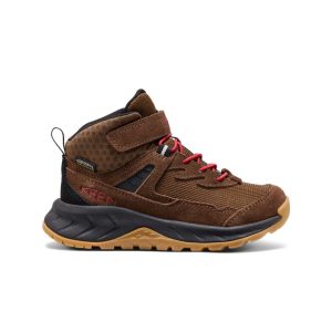 Little Kids' Hightrail Waterproof Hiking Boot Dark Earth/Garnet