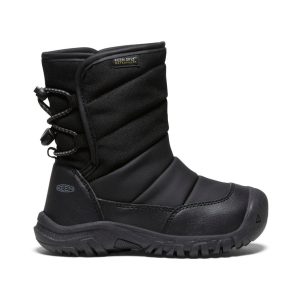 Little Kids' Puffrider Waterproof Winter Boot Black/Steel Grey