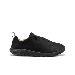 Big Kids' KNX Leather Sneaker Triple Black