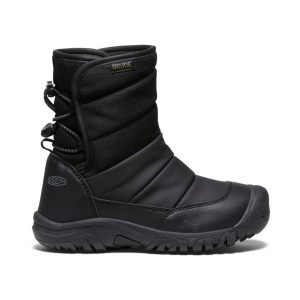 Big Kids' Puffrider Waterproof Winter Boot Black/Steel Grey